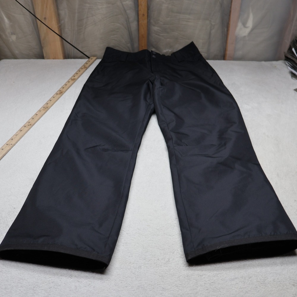 Obermeyer Snow Pants Mens Medium Black Keystone Shell Performance Winter 33x34